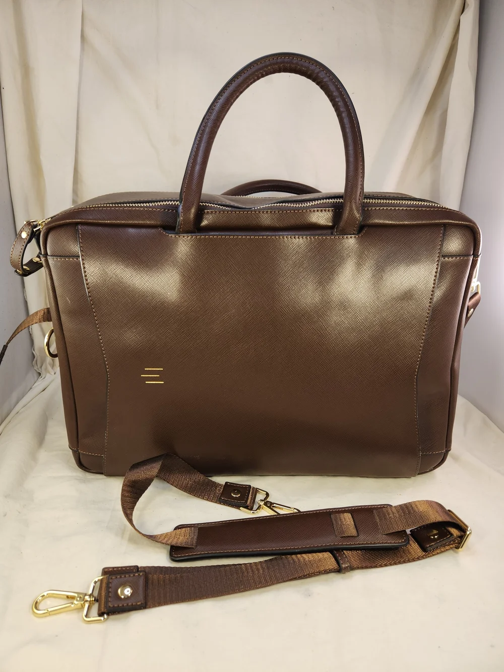 LA MANSIO MODULAR CONVERTIBLE HAND SHOULDER BACKPACK BROWN LEATHER NEW PURSE BAG